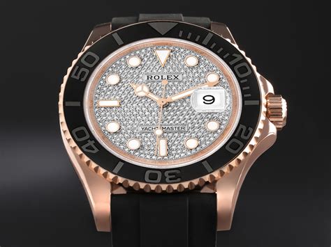 rolex yacht master diamond pave dial|Rolex yachtmaster everose gold.